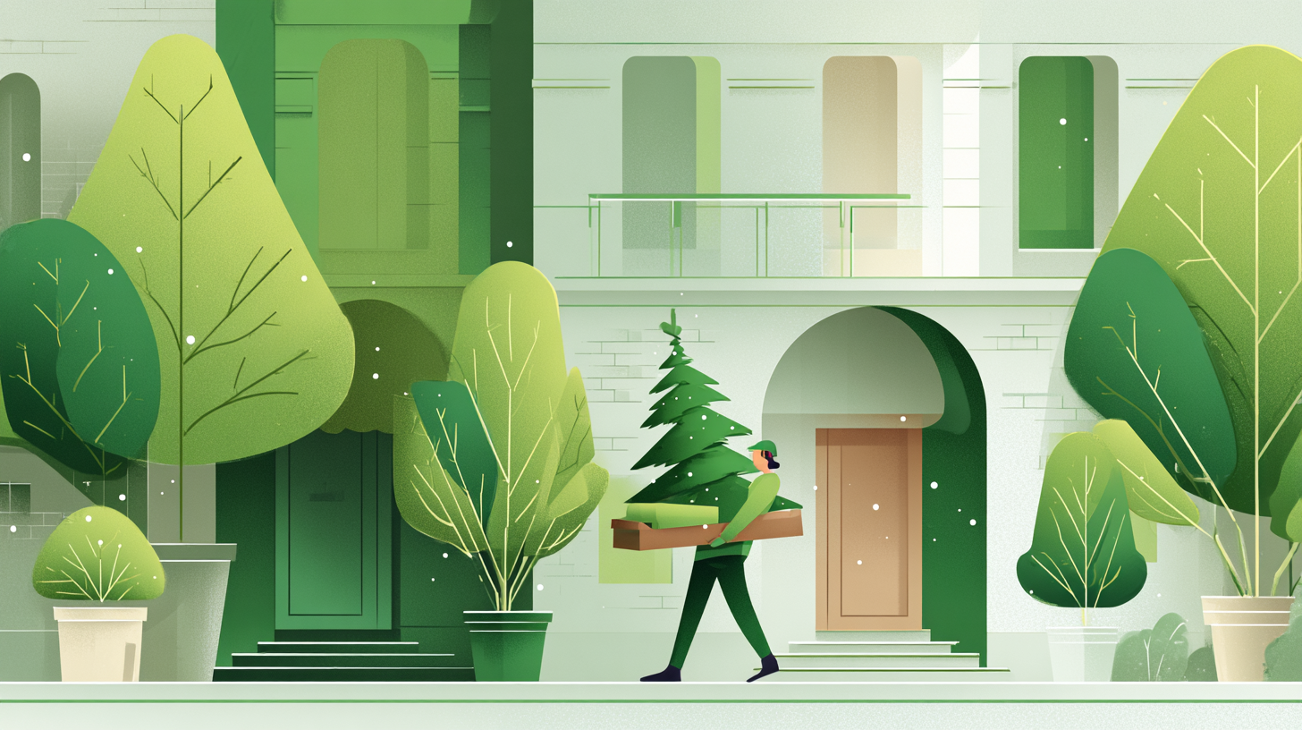 Профессиональный вынос и утилизация ёлки